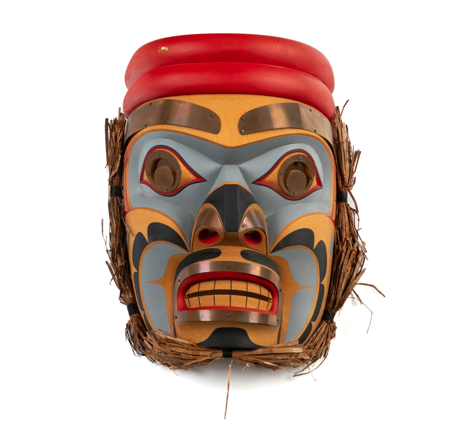 JAY BRABANT (1970-) CREE, VICTORIA, B.C., Kwakwa̱ka̱ʼwakw Style Chief Mask, Aug 1999