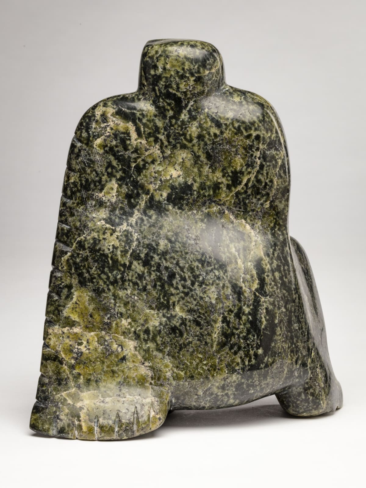 LATCHOLASSIE AKESUK (1919-2000) m., KINNGAIT (CAPE DORSET), Owl, early 1990s