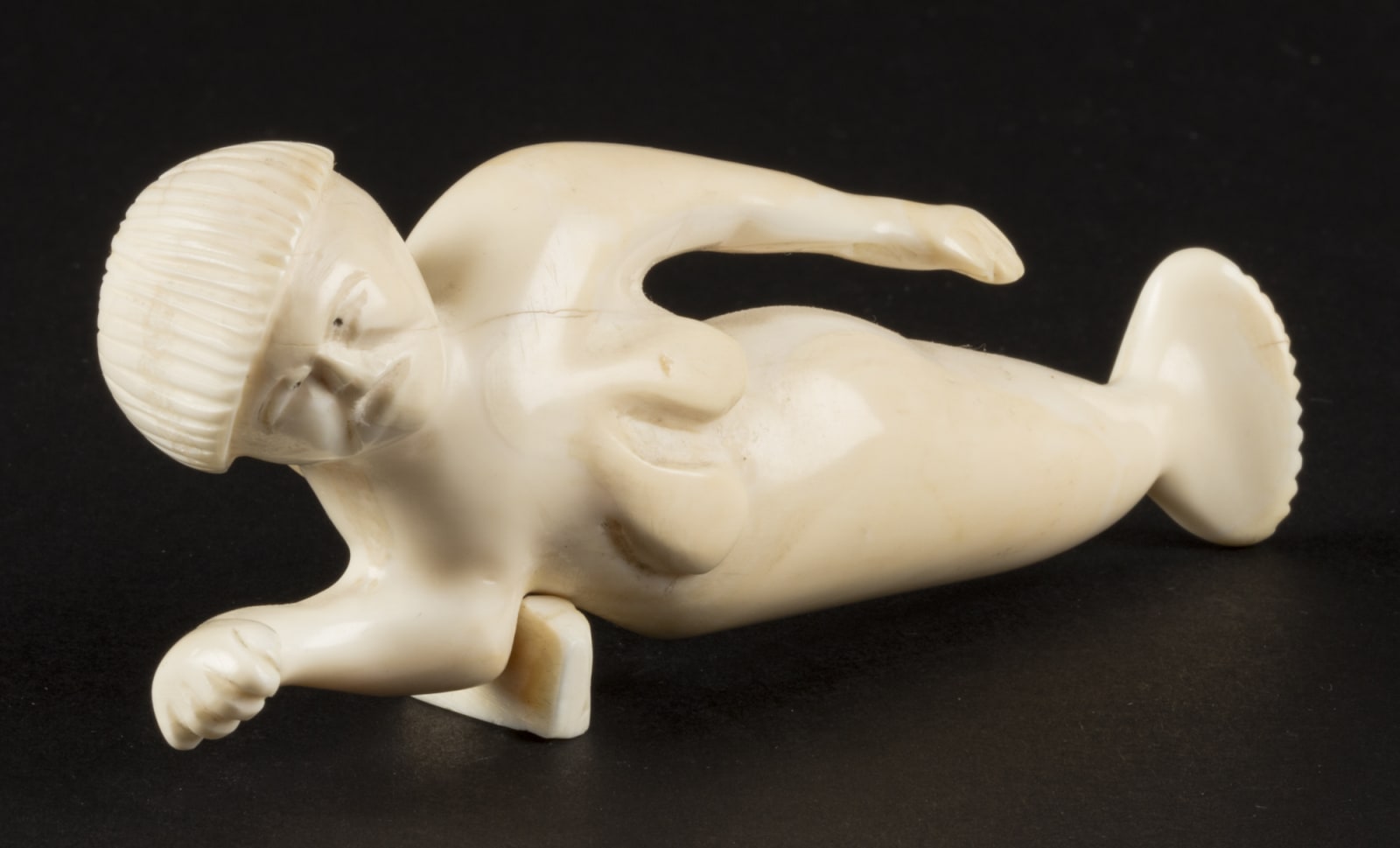 UNIDENTIFIED ARTIST, POSSIBLY IGLOOLIK, Reclining Sea Goddess, mid 1960s