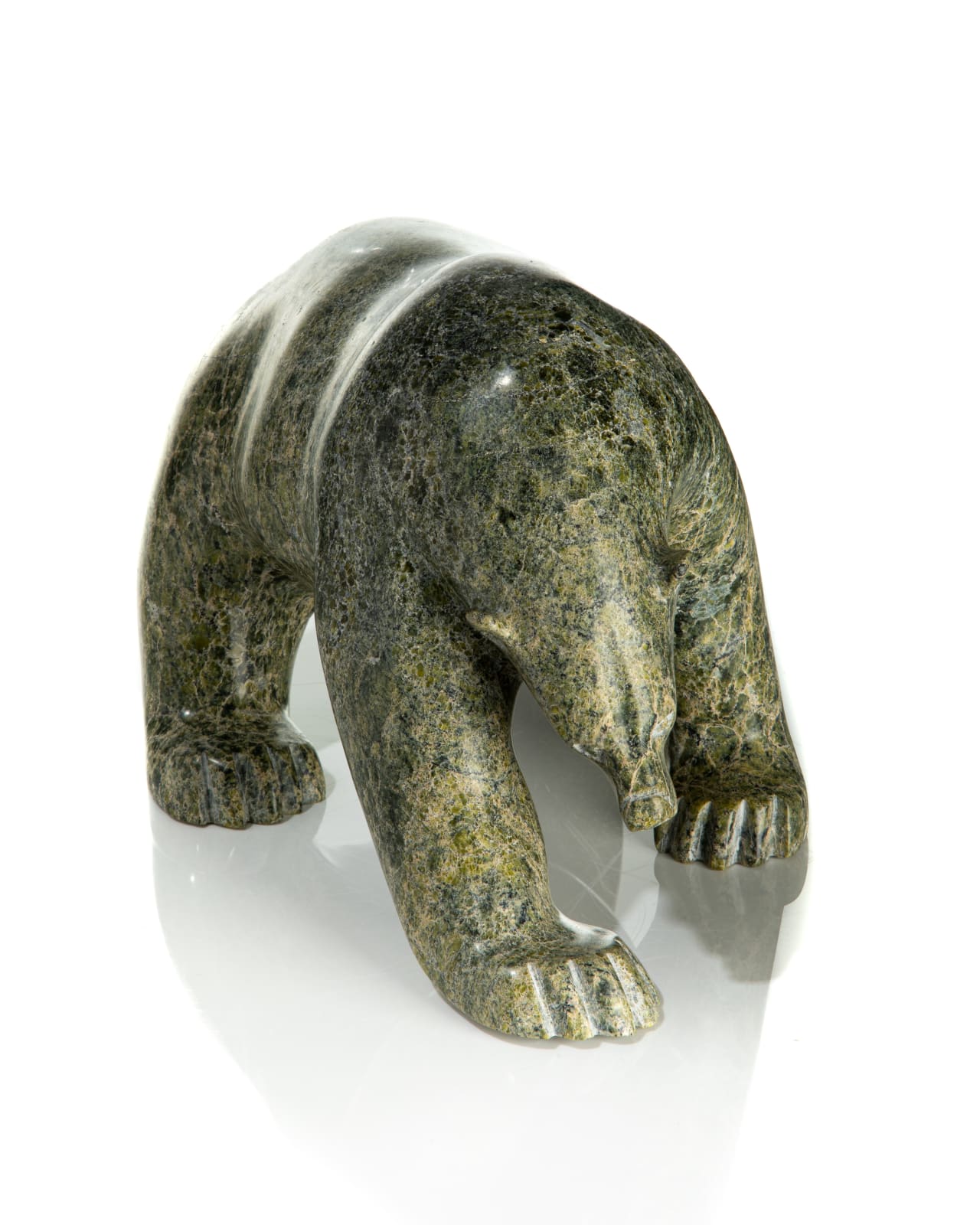 PAULOOSIE TUKPANIE (1960-) KINNGAIT (CAPE DORSET), Scenting Polar Bear, 1990s