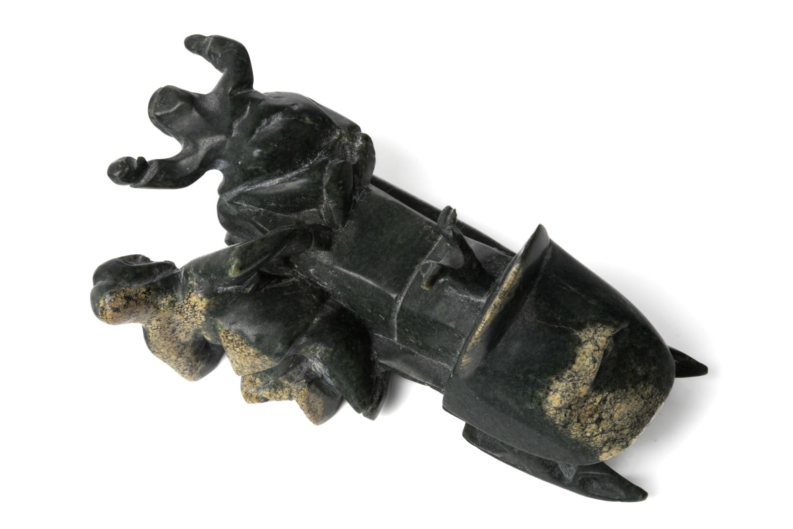 NAPACHIE SHARKY (1971-) KINNGAIT (CAPE DORSET), Bucked from the Snow Machine, 2000s