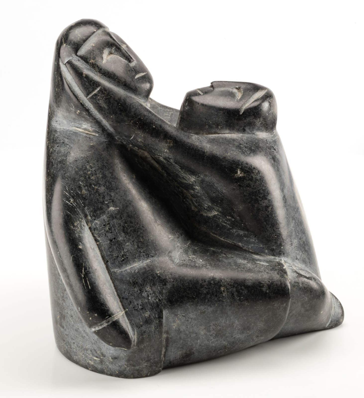 ANDY MAMGARK (1930-1997) ARVIAT (ESKIMO POINT), Child Seeking its Mother's Attention, c. early 1970s