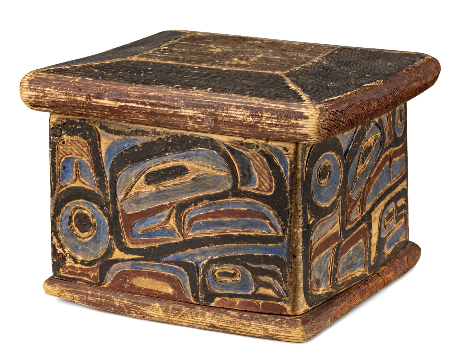 Attr.: CAPTAIN RICHARD CARPENTER (1841-1931) DU'KLWAYELLA HEILTSUK, WAGLISLA, Lidded Box, late 19th Century