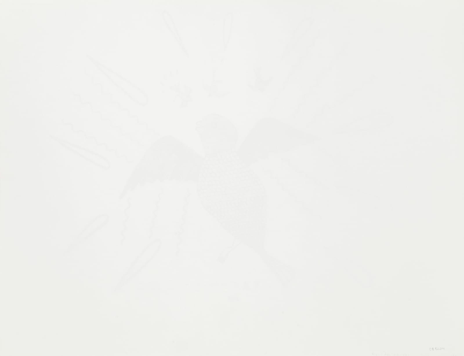 JOSIE PAMIUTU PAPIALUK (1918-1996) PUVIRNITUQ (POVUNGNITUK), "Day 22" (Birds), April 1981