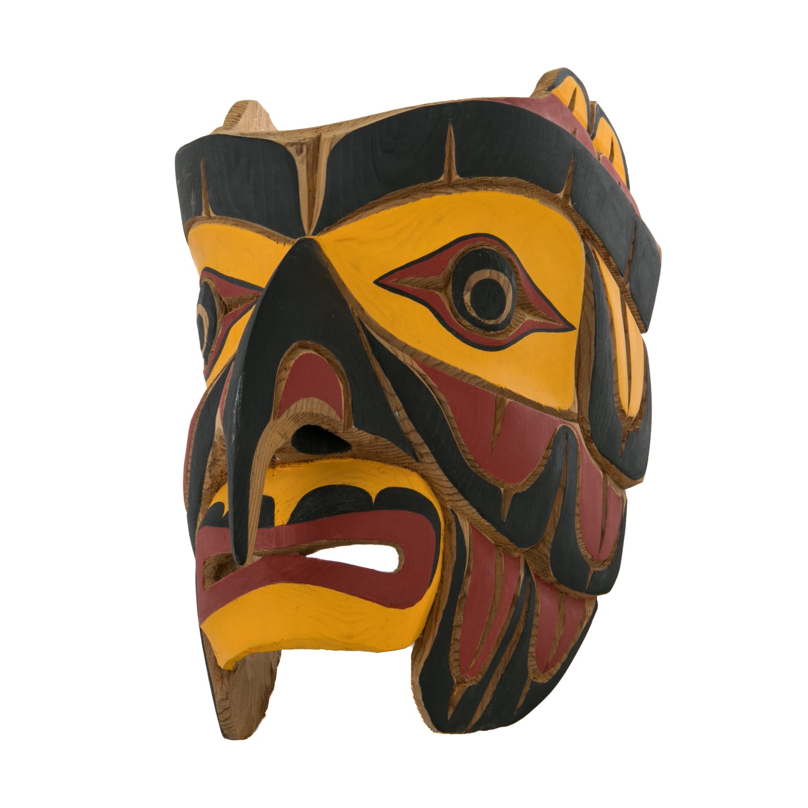 ANDY BRUCE (1970-) KWAKWA̱KA̱ʼWAKW, ALERT BAY, B.C, Hawkman Mask, 1990s