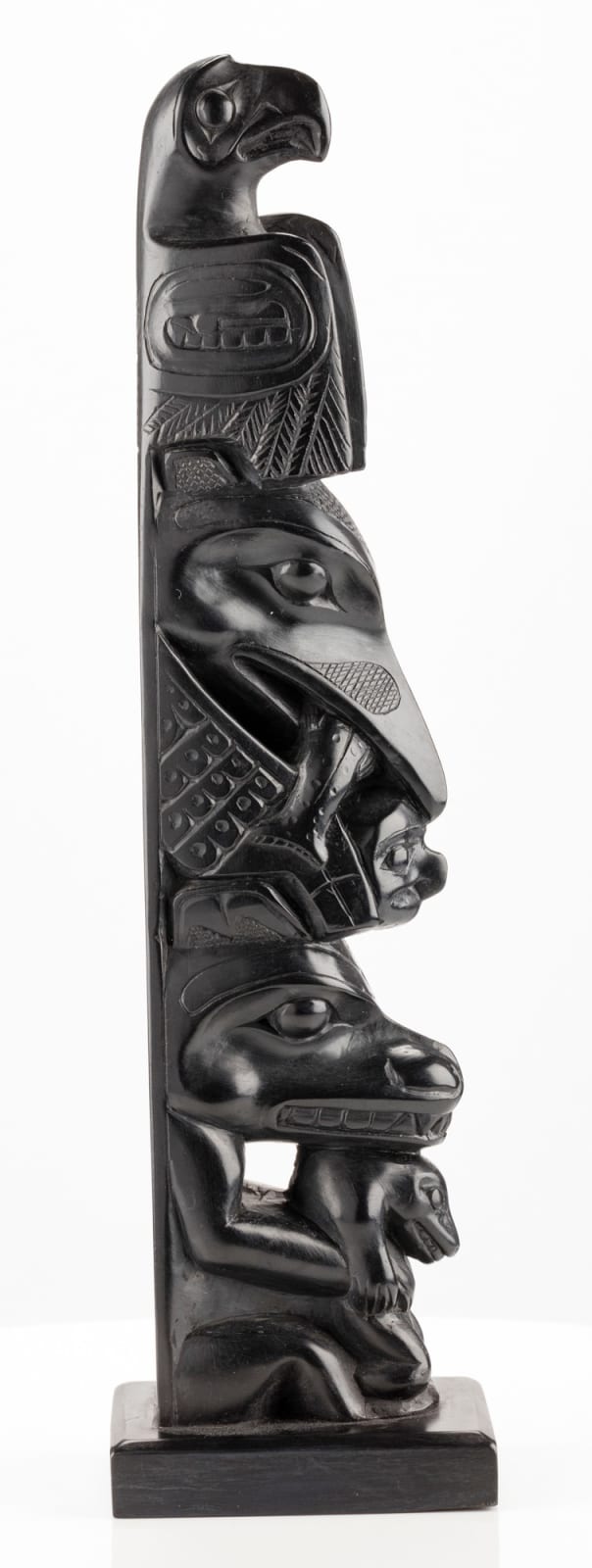 PROBABLY PAUL JONES (c. 1847-1927), SKIDEGATE, HAIDA GWAII, Model Totem Pole, c. 1900-1920