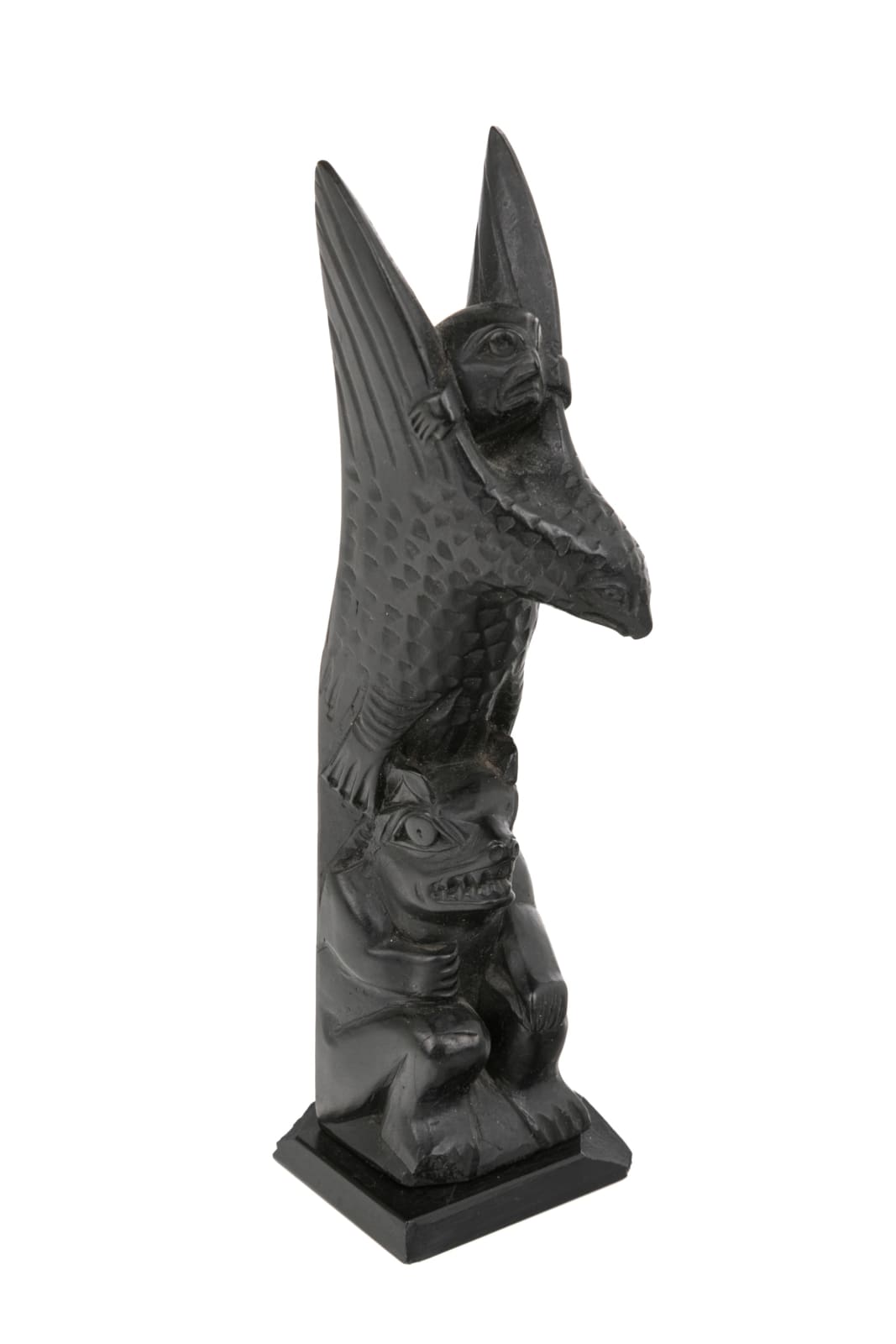 CAPTAIN ANDREW BROWN (1879-1962) HAIDA, Model Totem Pole, c. 1920s