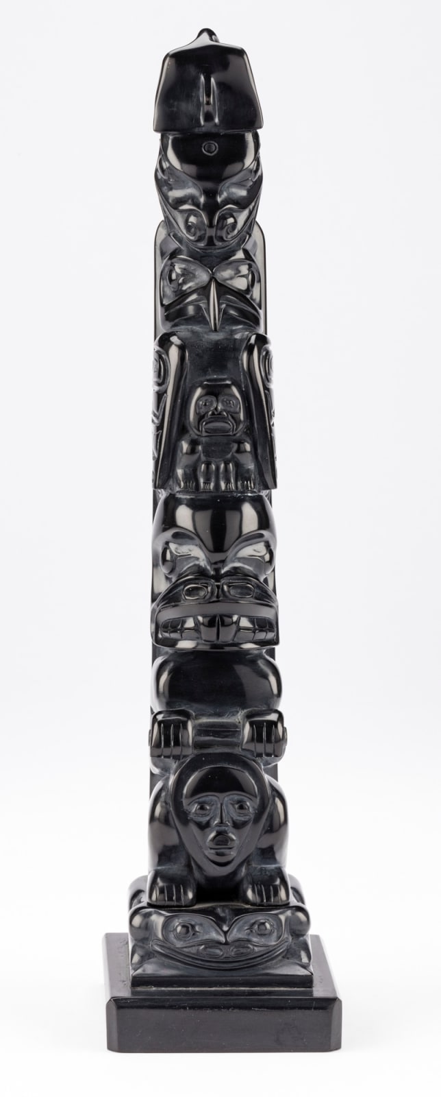 BERNARD KERRIGAN (1963-) HAIDA, Model Totem Pole, 1987