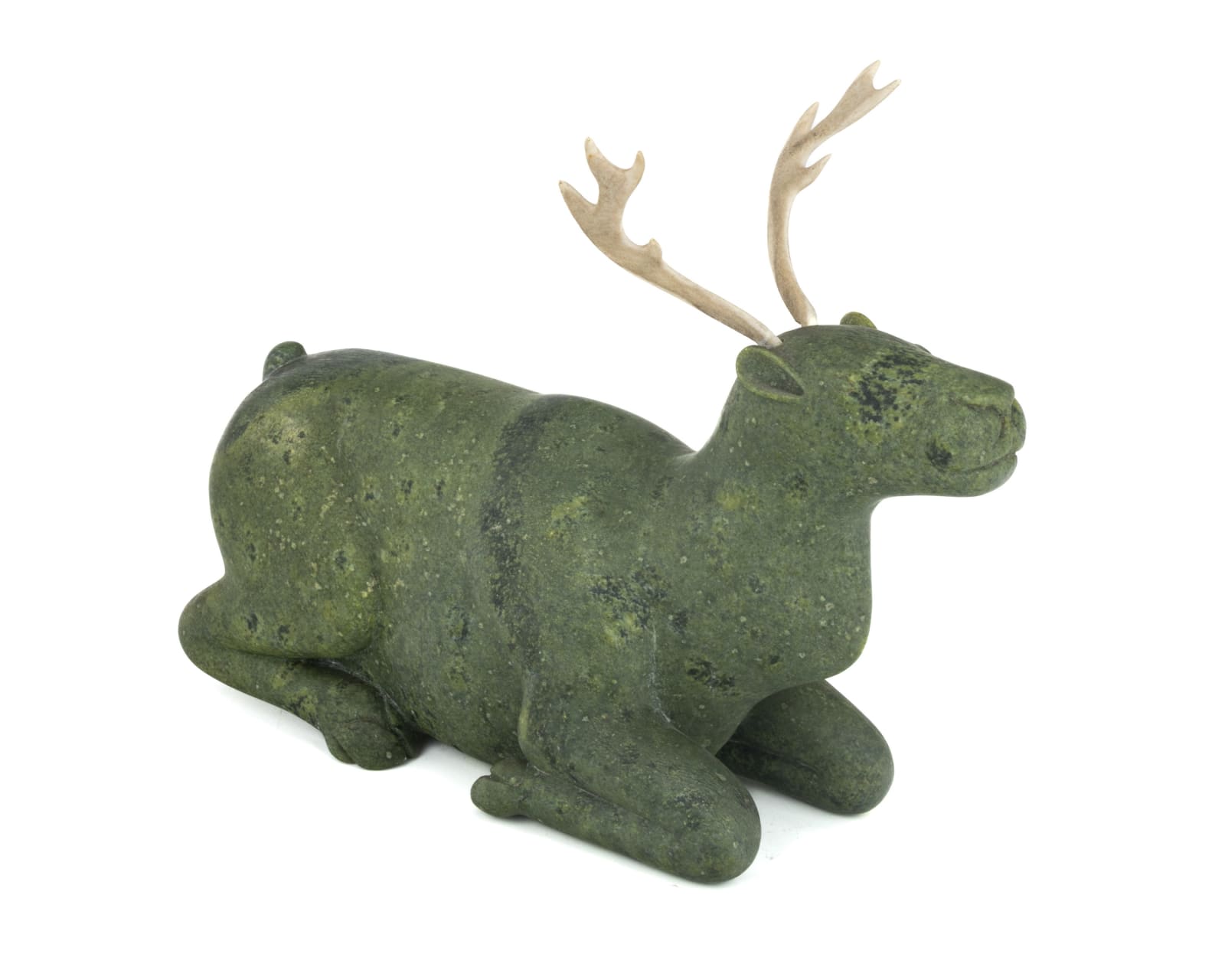 Possibly: KIUGAK (KIAWAK) ASHOONA, O.C., R.C.A. (1933-2014) KINNGAIT (CAPE DORSET), Kneeling Caribou, 1960s