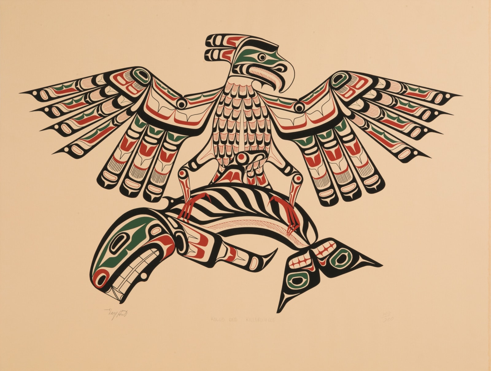 TONY HUNT, O.B.C. (1942-2017) KWAKWA̱KA̱ʼWAKW, Kolus and Killerwhale , late 1970s