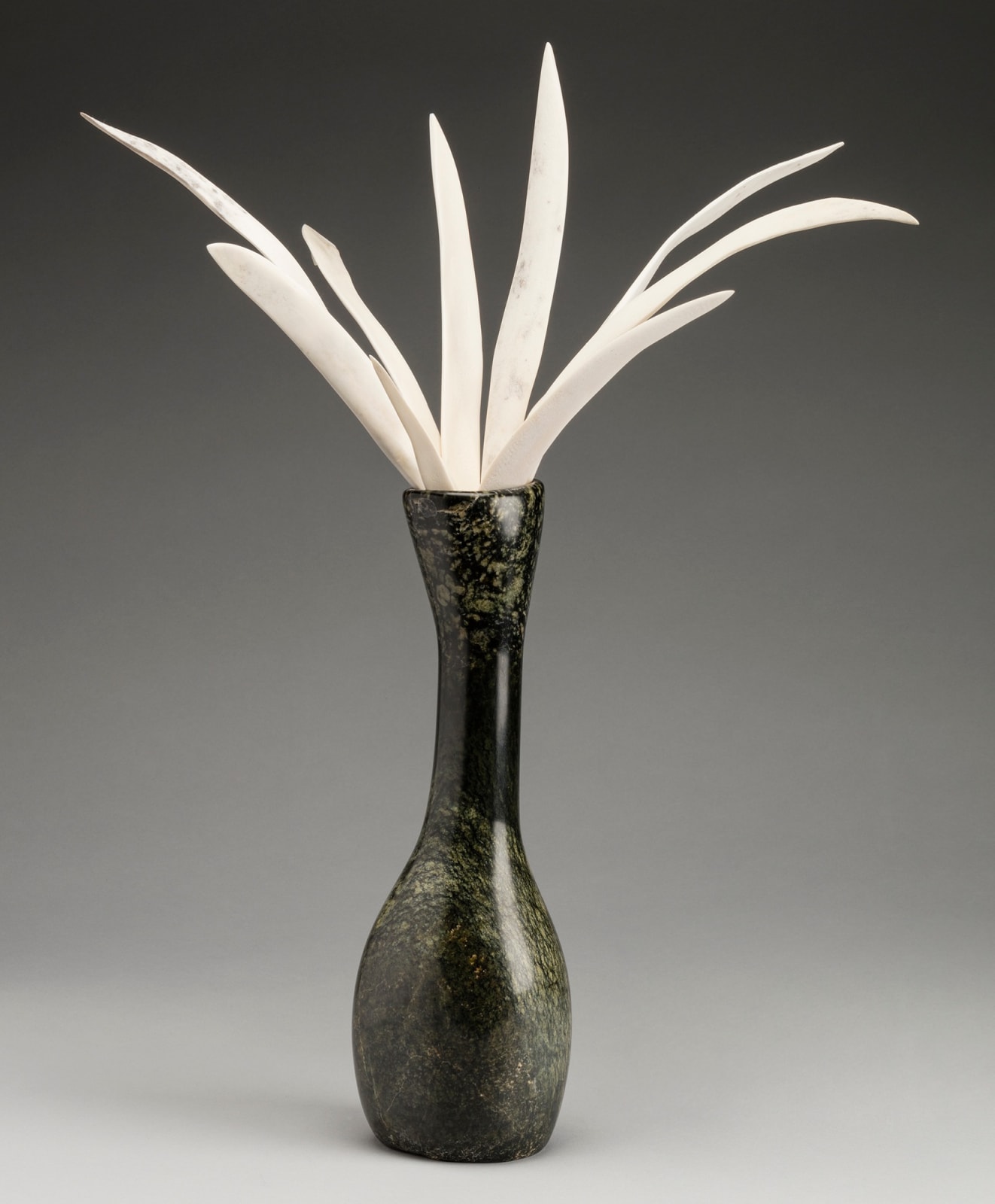 ARNAQU ASHEVAK (1956-2009) KINNGAIT (CAPE DORSET), Vase with Arctic Grasses, 2004