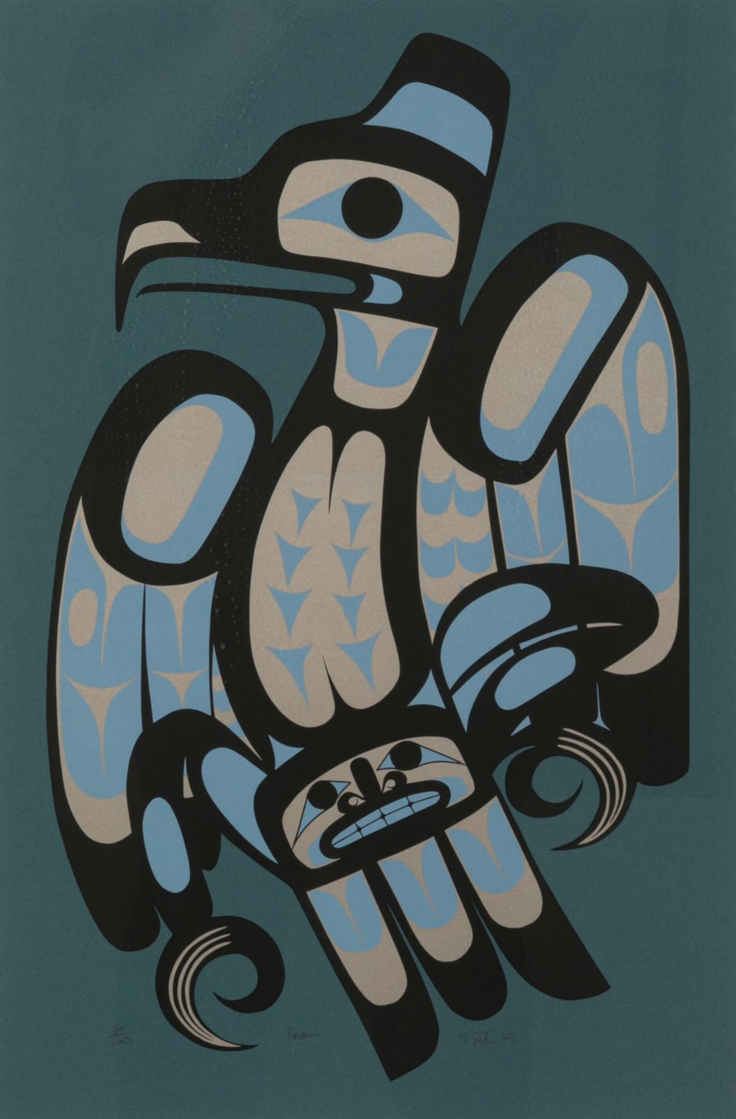 FRANCIS DICK (1959-) KWAKWA̱KA̱ʼWAKW, Raven, 2005