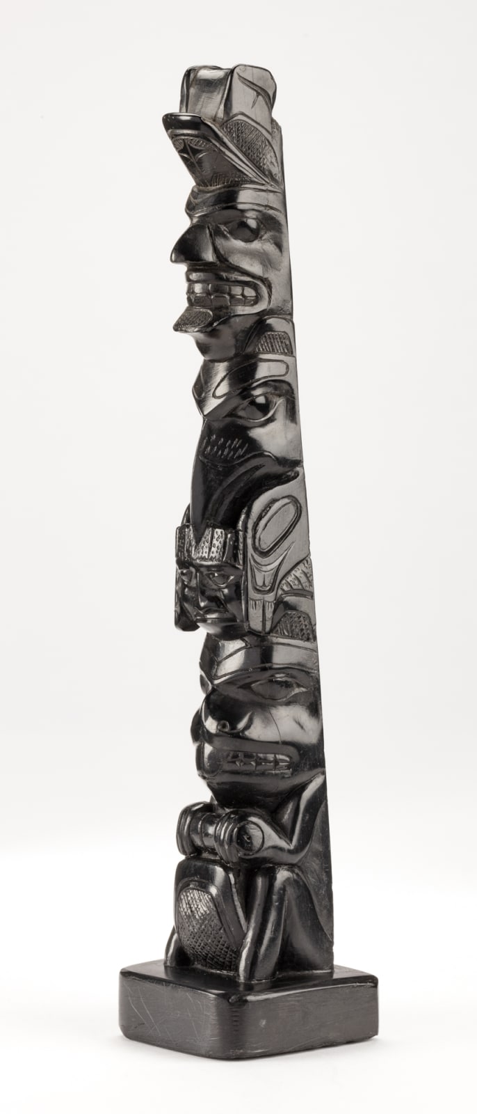 ATTR: PAUL JONES (c. 1847-1927), TANU / SKIDEGATE, HAIDA GWAII, Model Totem Pole, c. 1890-1900