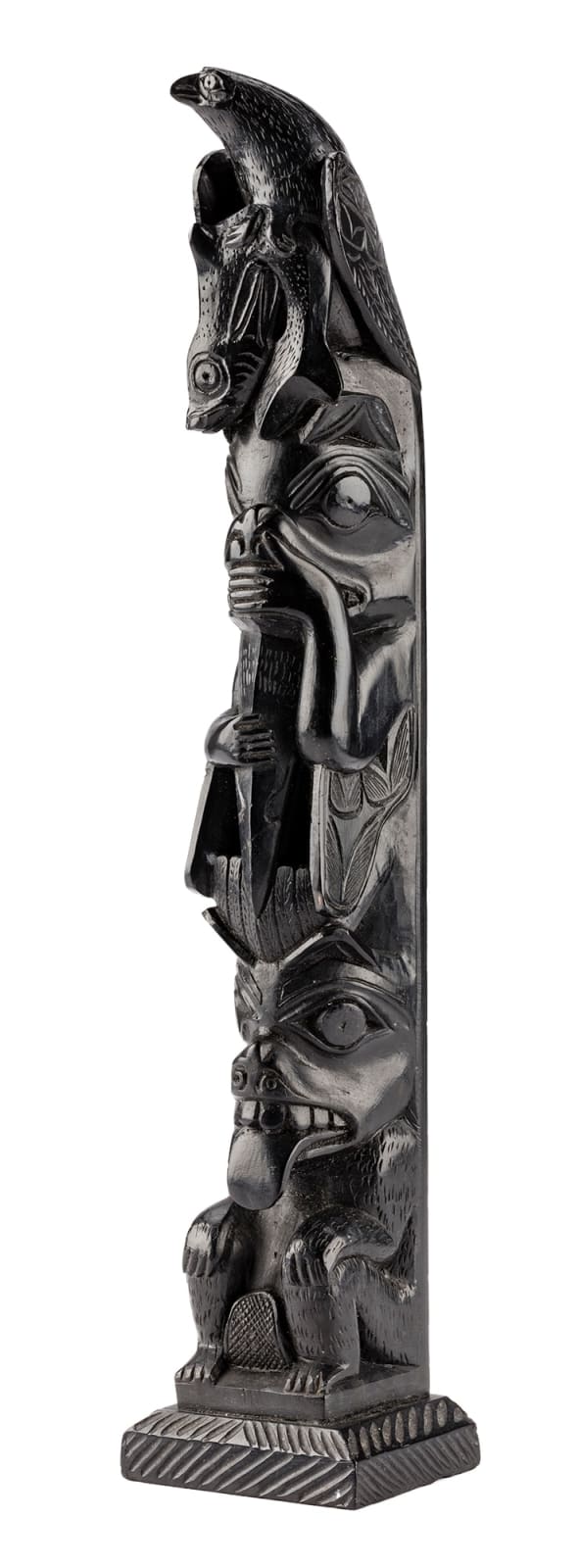 PROBABLY CAPTAIN ANDREW BROWN (1879-1962), HAIDA GWAII, Model Totem Pole, c. 1910