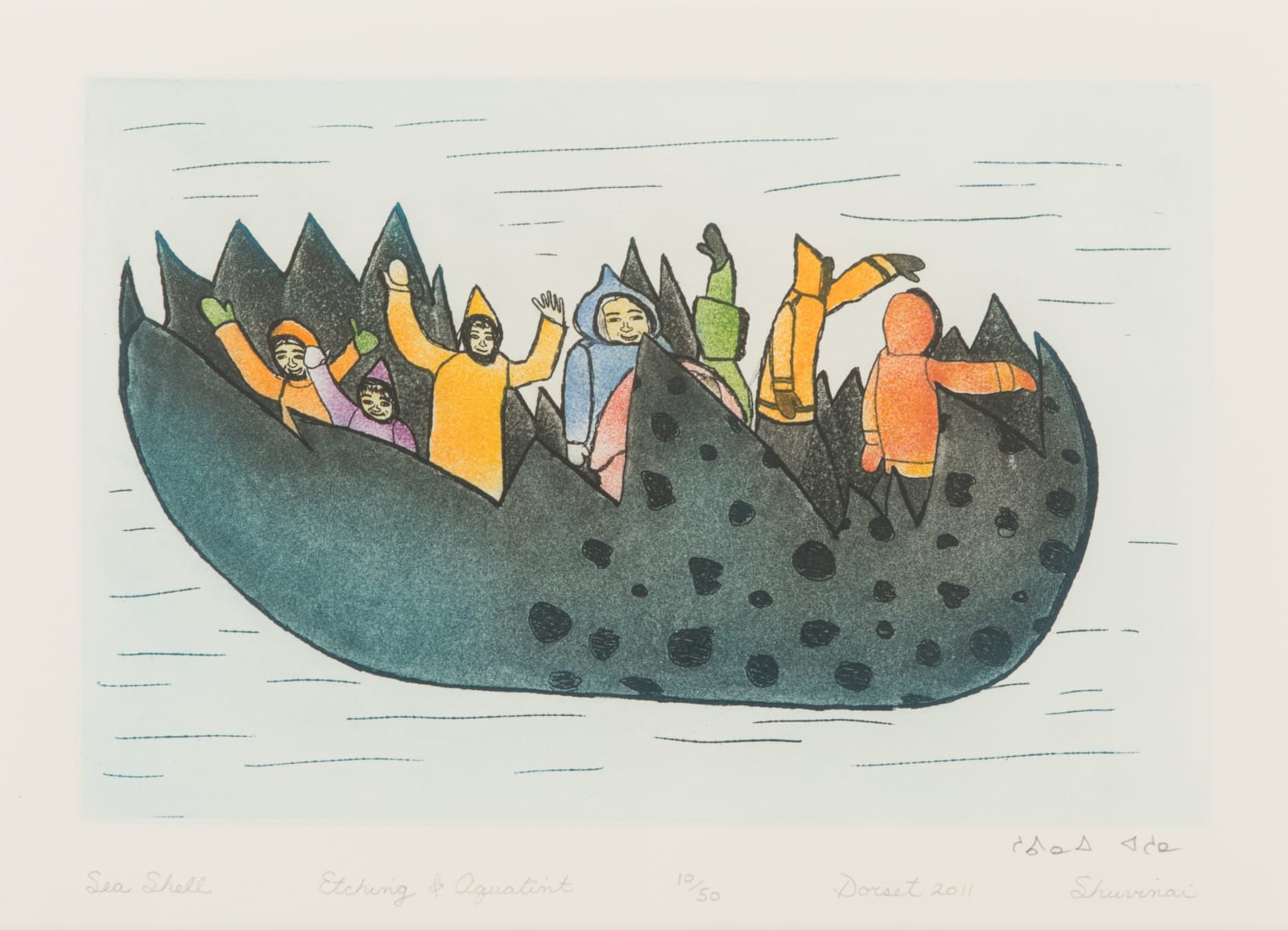 SHUVINAI ASHOONA (1961-) KINNGAIT (CAPE DORSET), Sea Shell, 2011 #31
