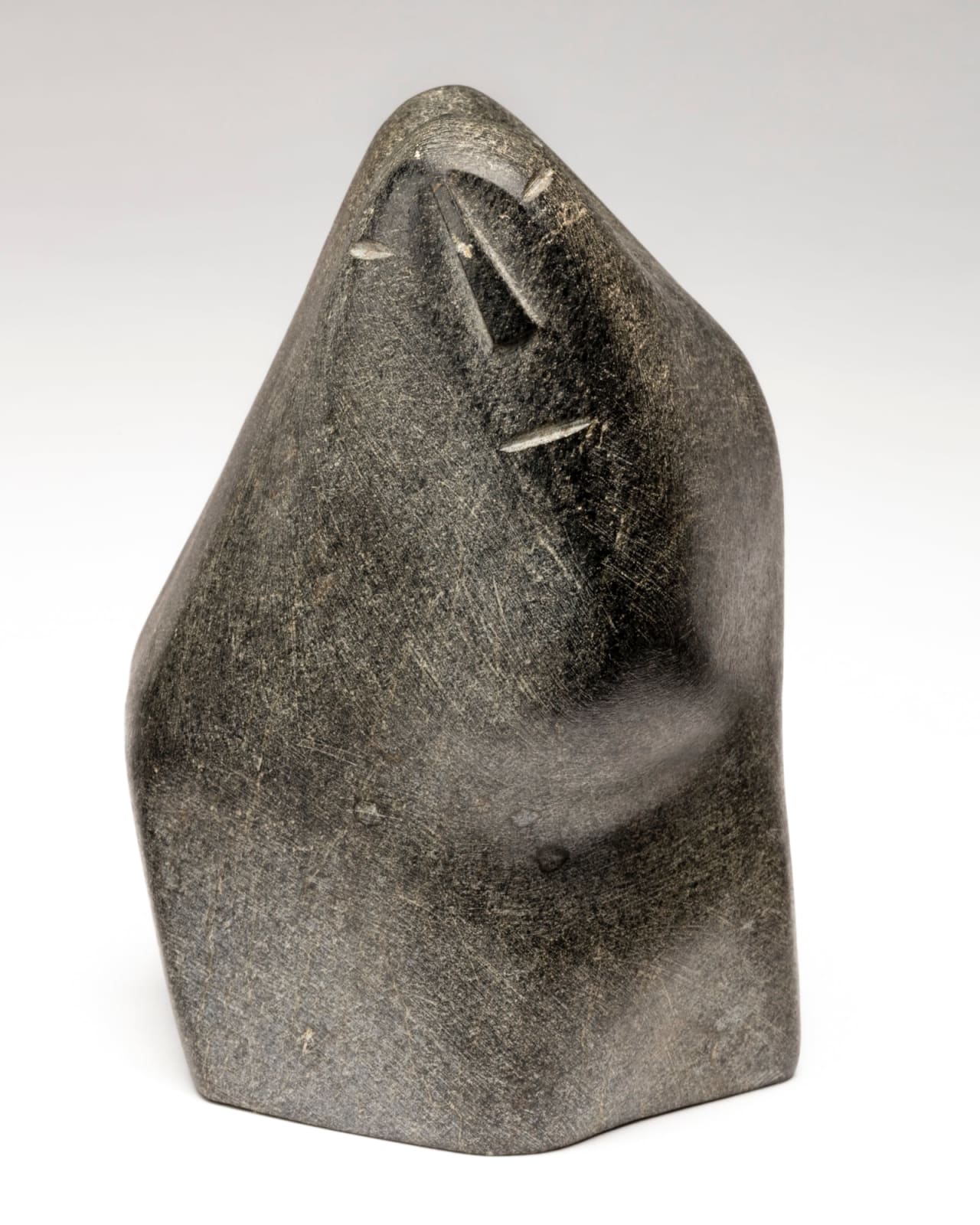 GEORGE ARLUK (1949-2023) ARVIAT (ESKIMO POINT), Hooded Figure, early 1970s