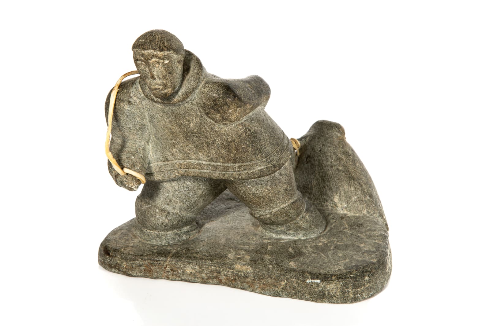 LUKASI QAVAVAUK (1932-) IVUJIVIK, Hunter Hauling Catch, late 1950s / early 1960s