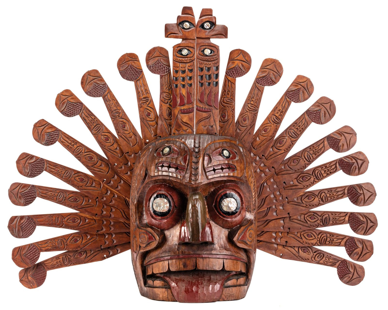 JIMMY JOHN (1876-1988), MOWACHAHT/MUCHALAHT (NUU-CHAH-NULTH), Maquinna Mask , c. 1973-1975