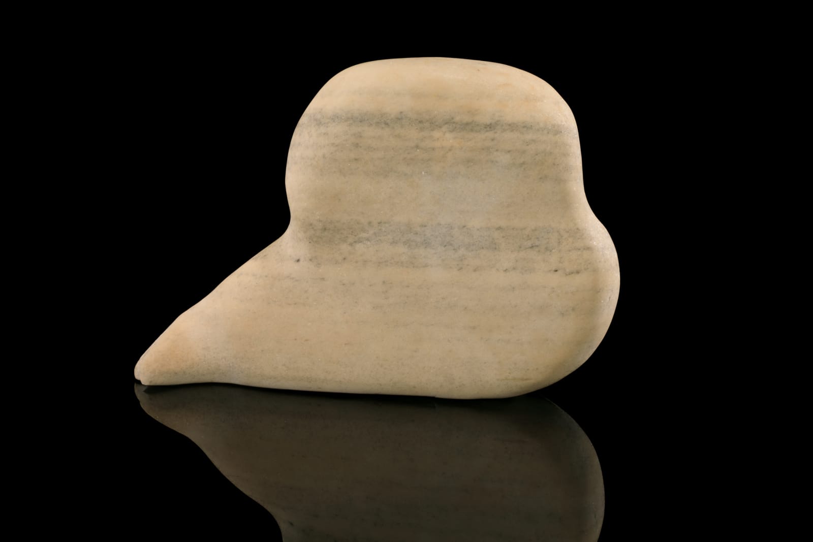 ELISAPEE NUNGUSUITUQ (1927-1985) KINNGAIT (CAPE DORSET), Stout Owl, c. 1970-72