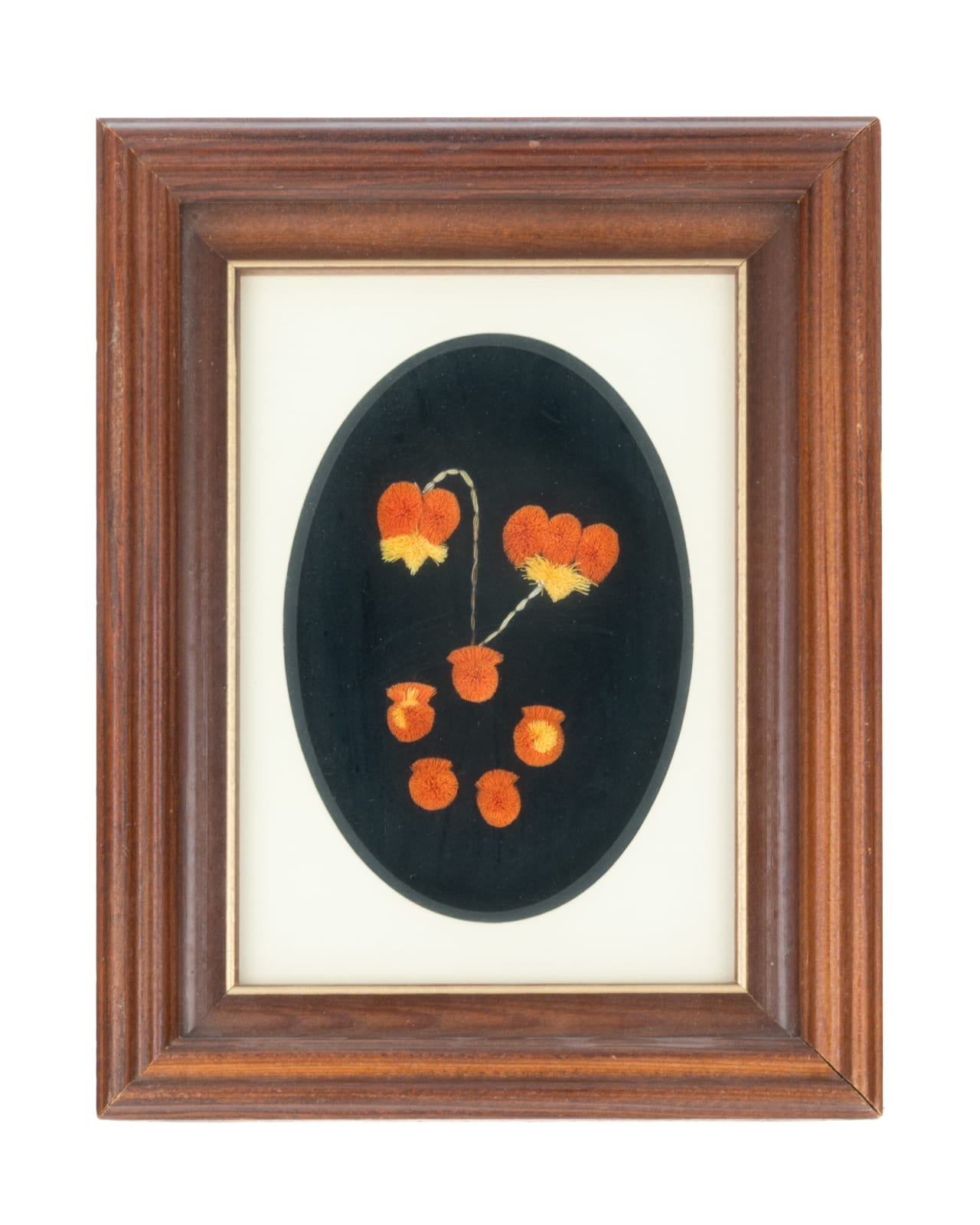 Three Artists: MYRTILLE DEMEULLES (DE MEULLES) (1941-), MÉTIS, CHURCHILL MANITOBA; GLORIA McKINNEY, CHURCHILL, MANITOBA; and JESSIE HENDERSON, CHURCHILL, MANITOBA, Three Tufted Caribou Hair Flowers, March 1986 & October 1988