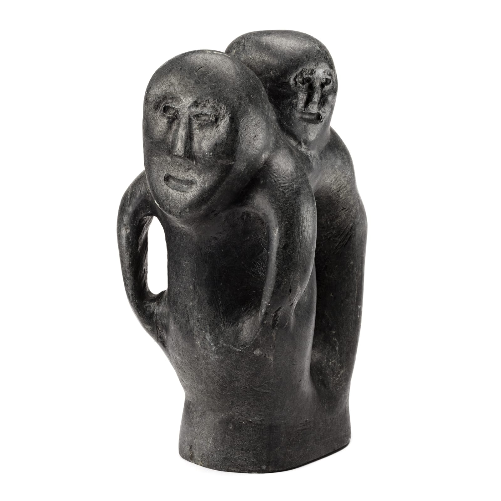JOHN TIKTAK, R.C.A. (1916-1981) KANGIQLINIQ (RANKIN INLET), Two Figures, c. 1968