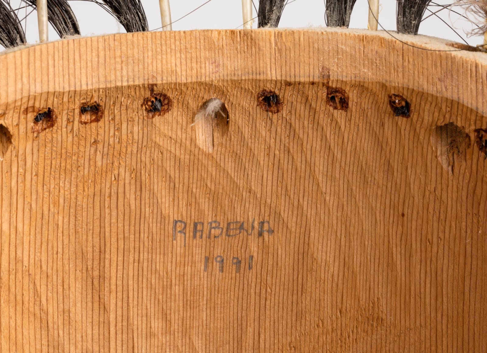 GLEN RABENA (1953-), NON-INDIGENOUS, ADOPTED HAIDA, HORNBY ISLAND, Mask, 1991