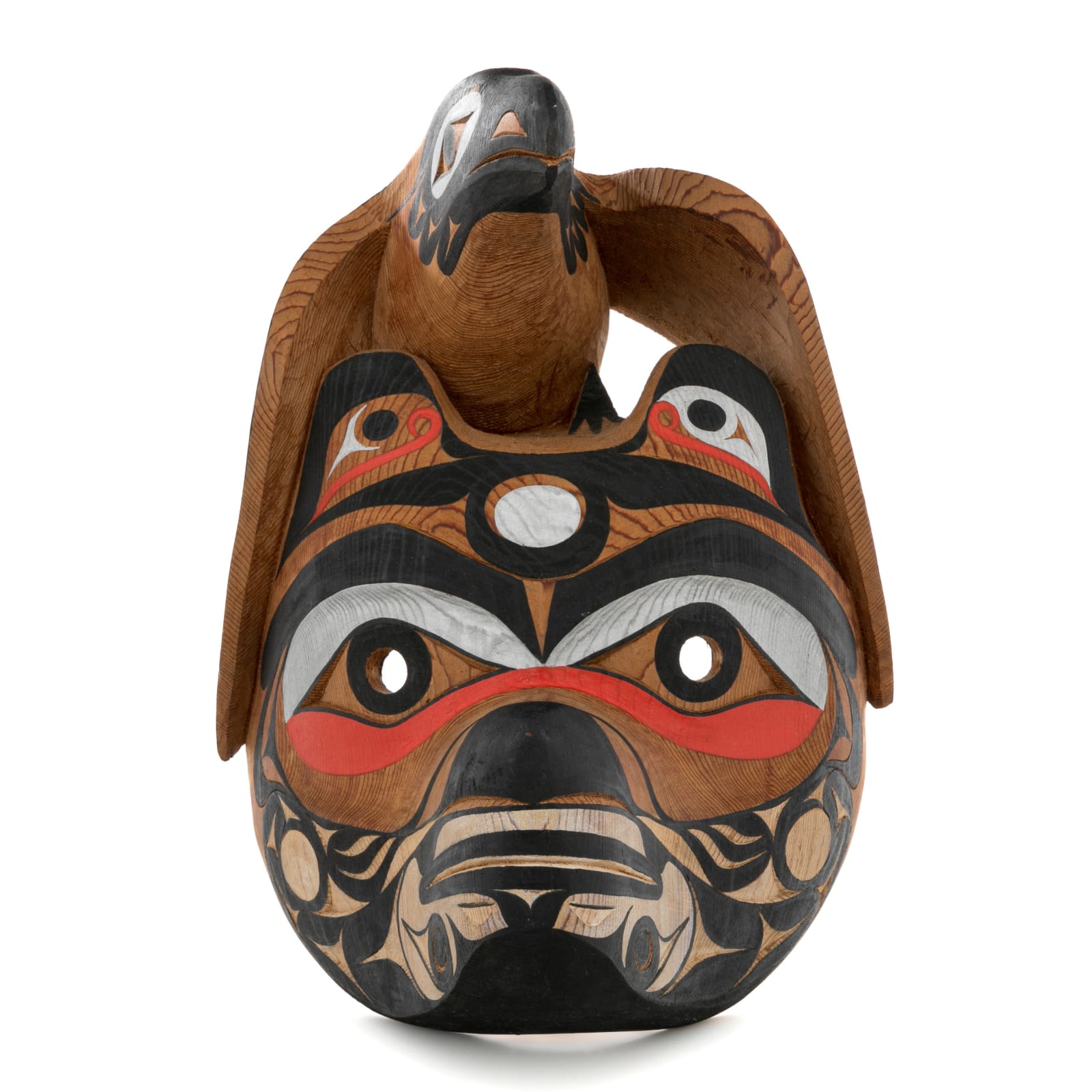 TIM PAUL (1950-) NUU-CHAH-NULTH (HESQUIAHT), Raven Ridiculing Black Bear, 1997