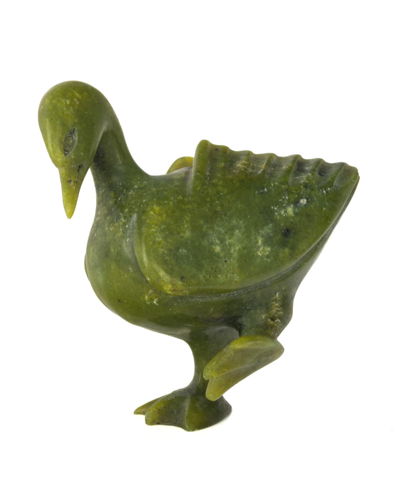 PUDLALIK SHAA (1965-) KINNGAIT (CAPE DORSET), Marching Goose, late 2000s