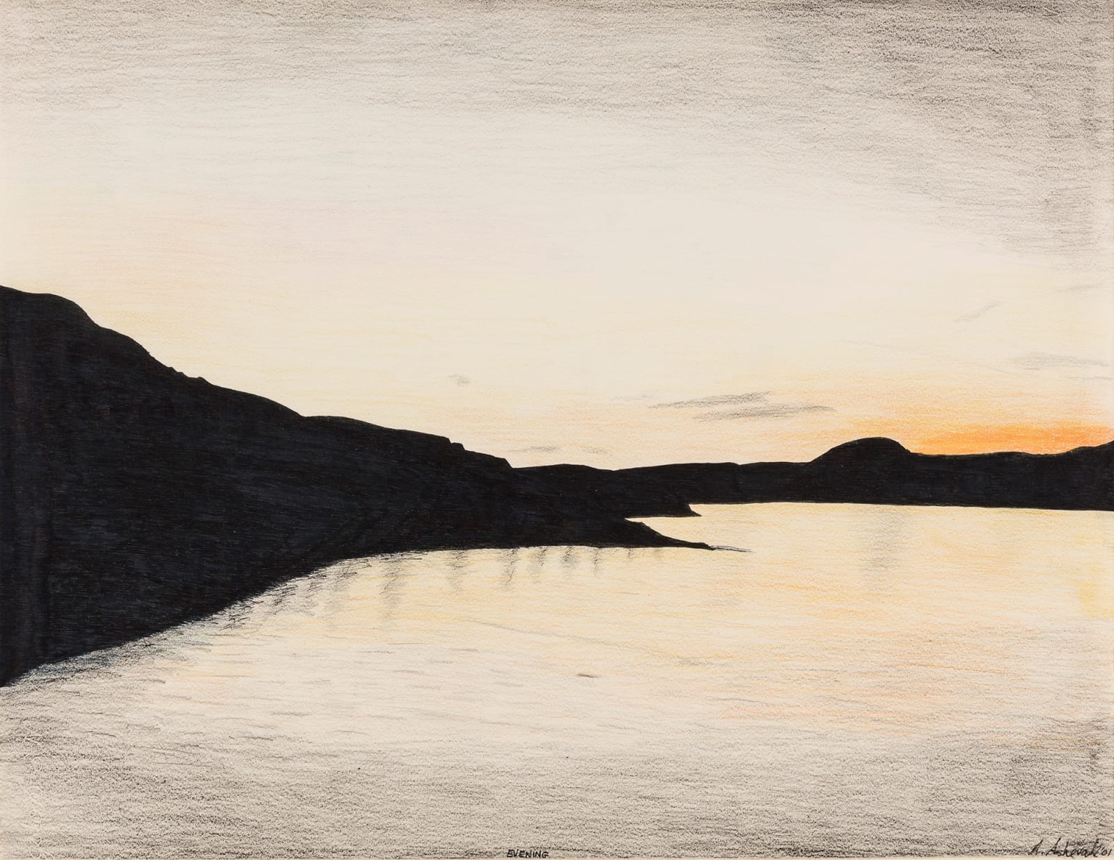 ARNAQU ASHEVAK (1956-2009) KINNGAIT (CAPE DORSET), Evening, 2001