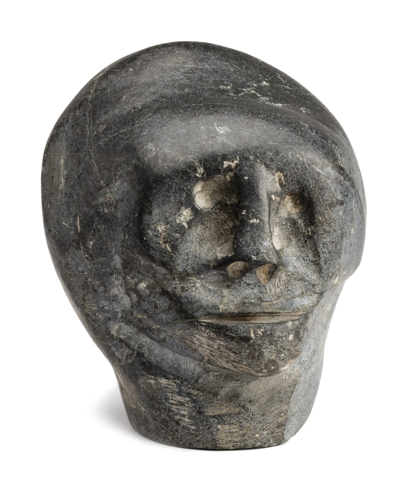 JOHN KAVIK (1897-1993) KANGIQLINIQ (RANKIN INLET), Head of a Hooded Man, 1976