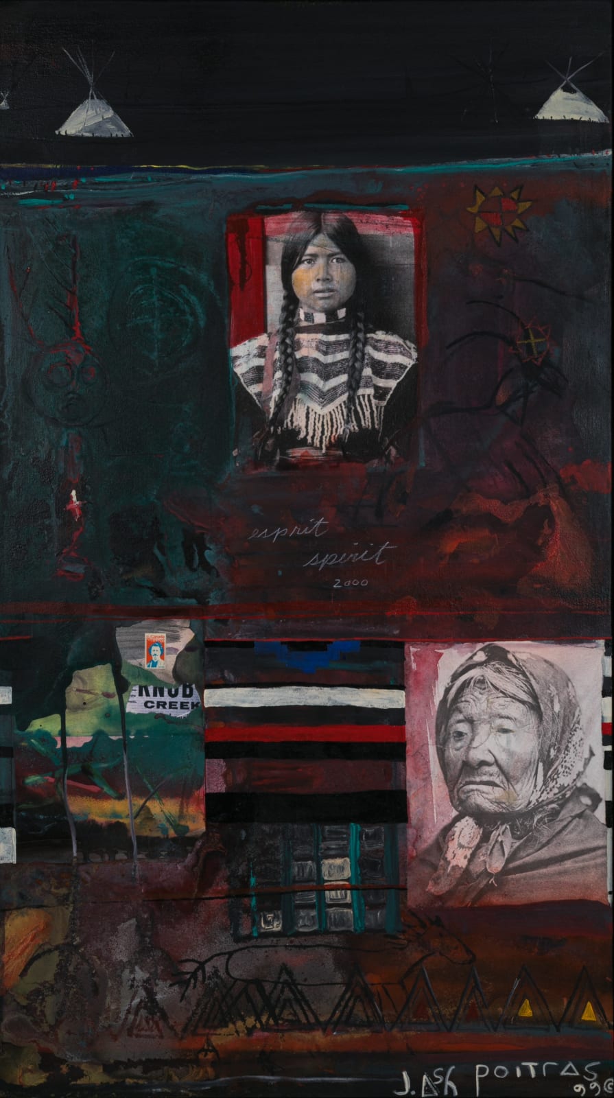 JANE ASH POITRAS, C.M., R.C.A. (1951-) CREE, Children and the Elders, 1 July 1999