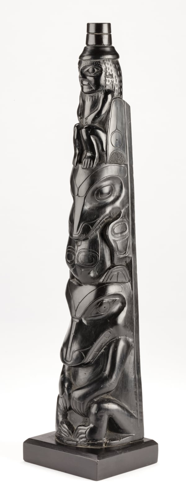 UNIDENTIFIED ARTIST, HAIDA, PROBABLY MASSET, Model Totem Pole, c. 1890