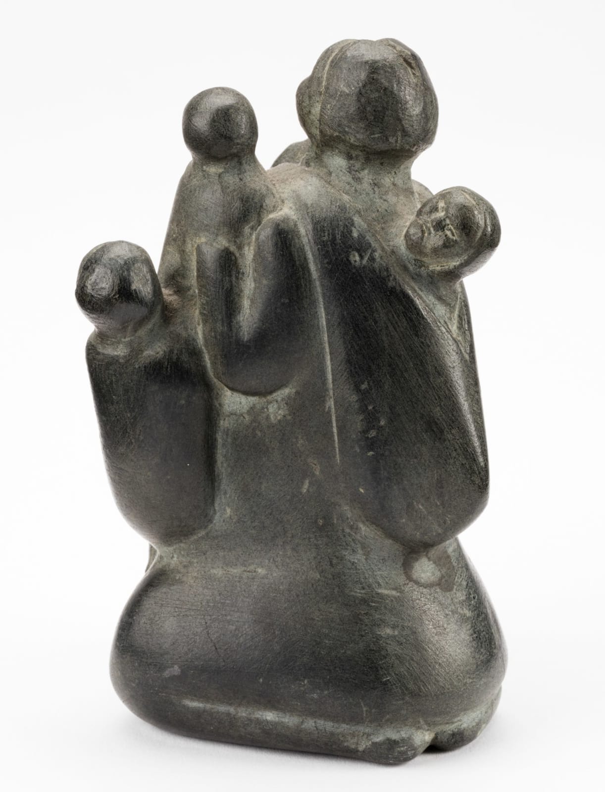 YVONNE KANAYUQ ARNAKYUINAK (1920-1988) QAMANI'TUAQ (BAKER LAKE), Mother with Five Children, 1970