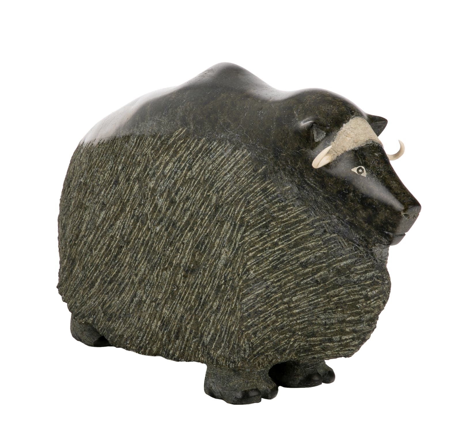 TAKEALOOK TEMELA (1935- ) KIMMIRUT (LAKE HARBOUR), Windswept Muskox, 1987