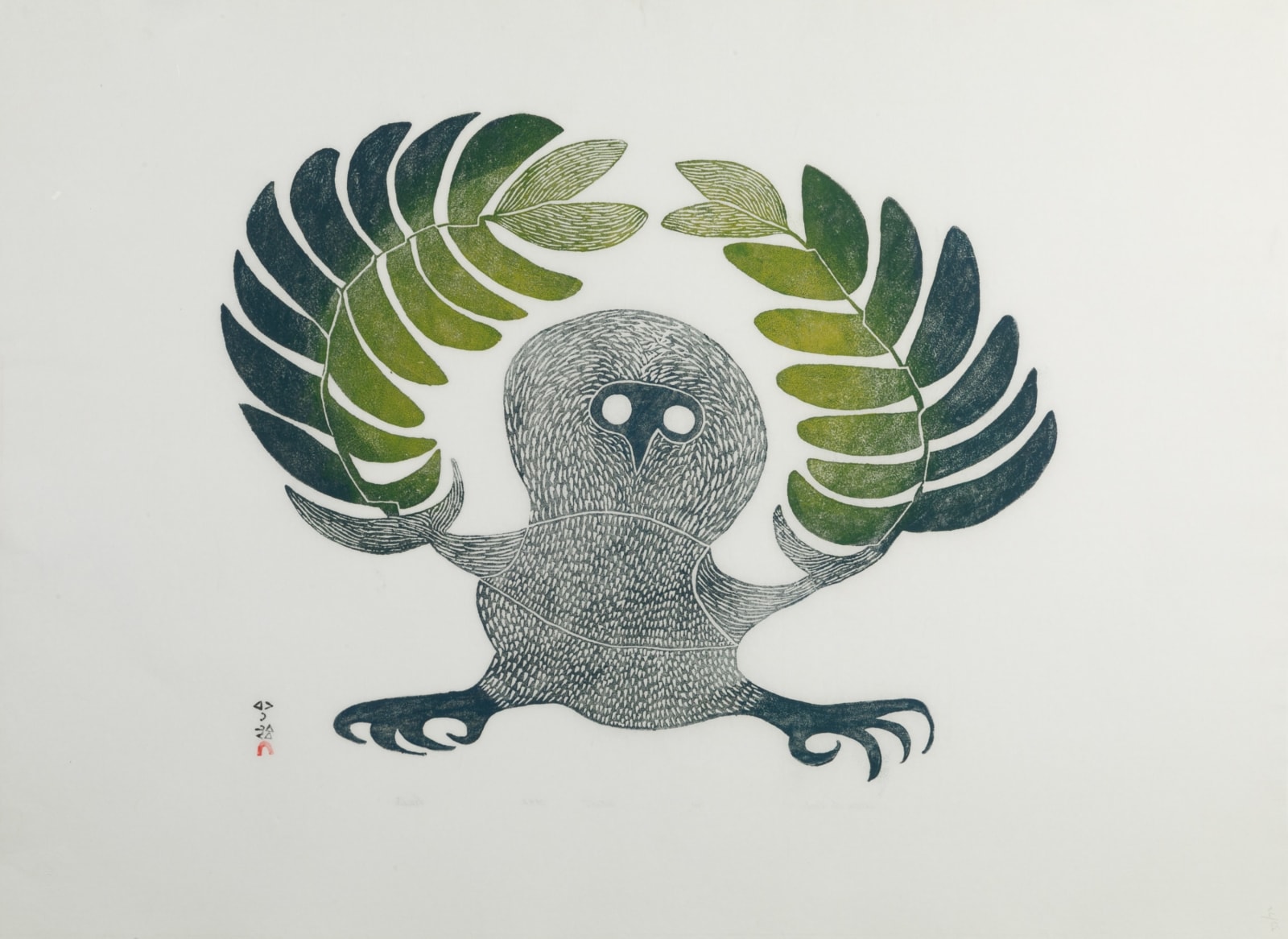PAUTA SAILA, R.C.A. (1916-2009) KINNGAIT (CAPE DORSET), Dream of Owl, 1972 #33