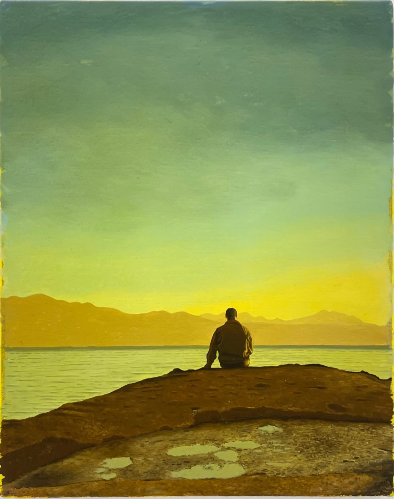 Adriel Visoto, Sunset by the lake, 2024