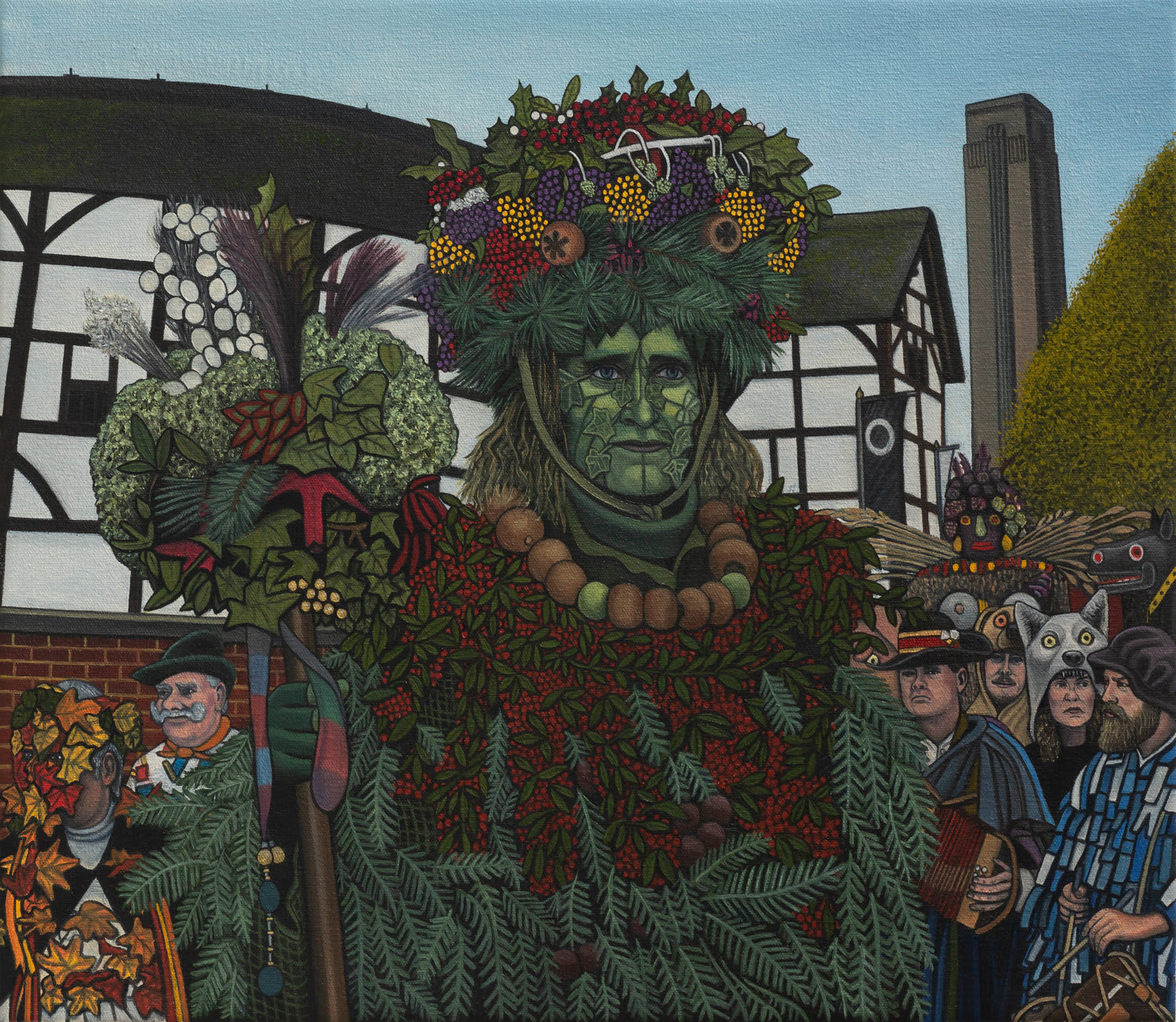 Ben Edge, The Greenman of Bankside and October Plenty, 2019