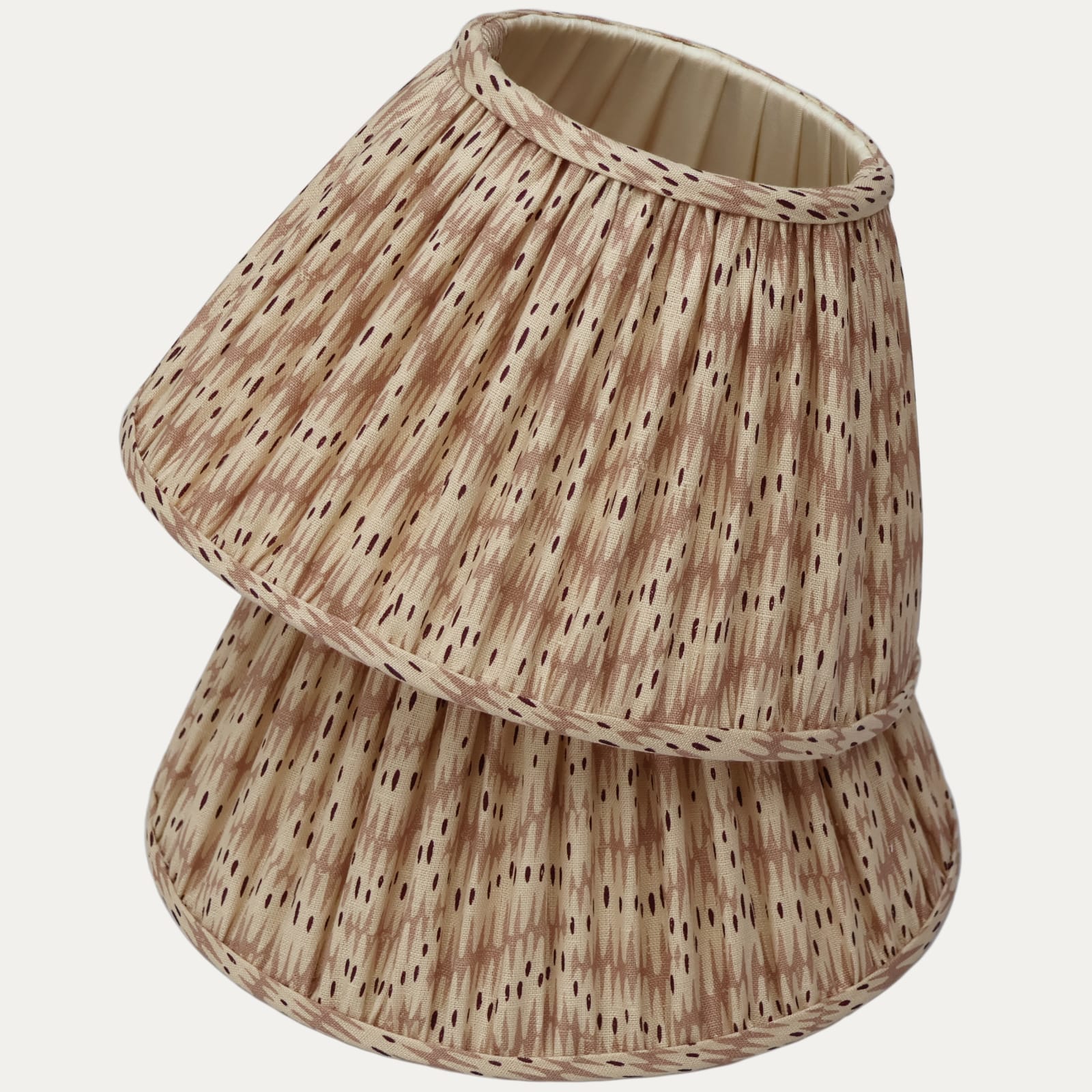 Flora Soames Daphne’s Feathers Rose Handsewn Gathered Empire Lamphade