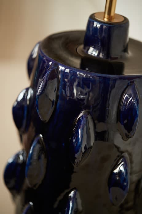 Caitriona Manoury Lampe Ceramique Bleue