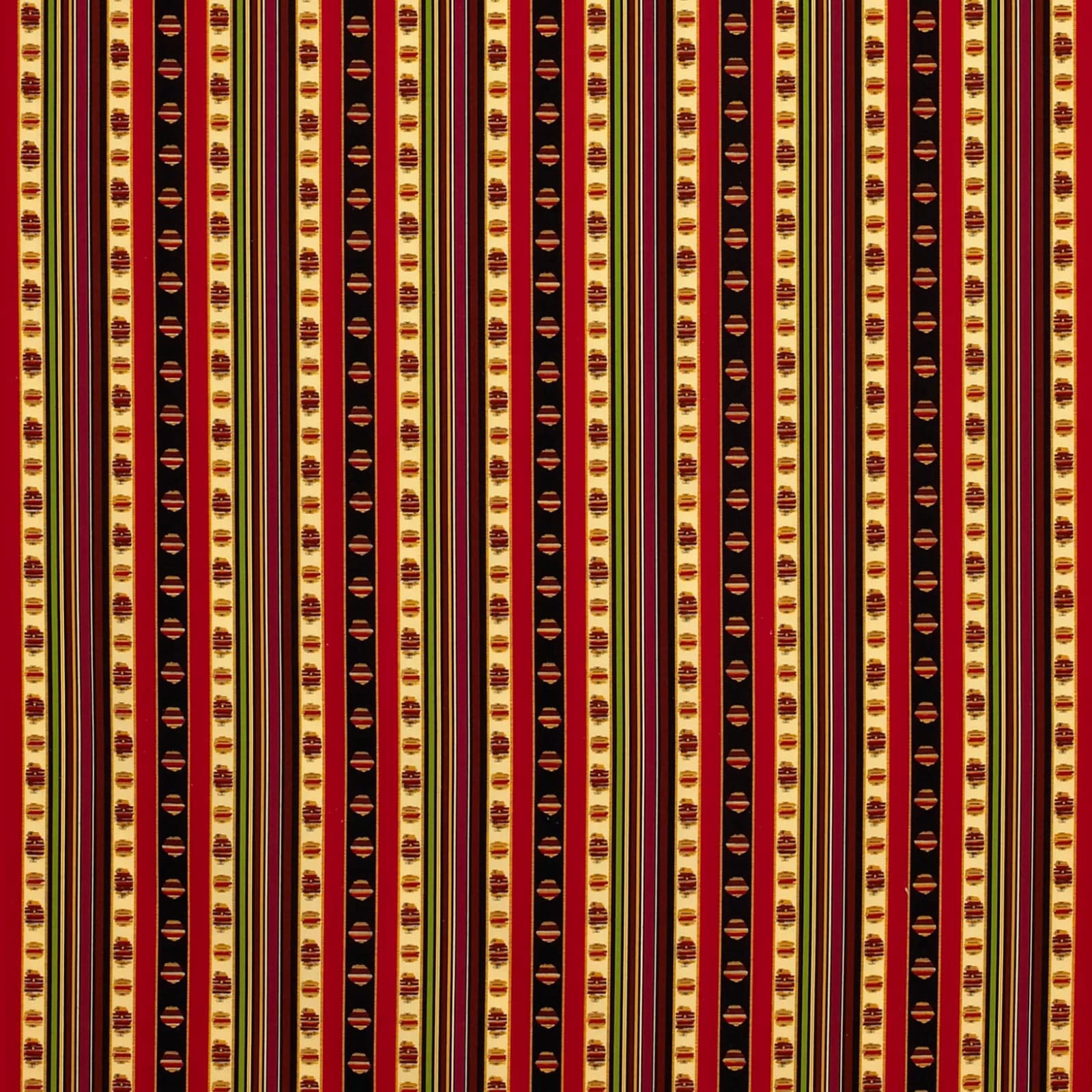 Madeleine Castaing Rayure Cachemire Percale Rouge