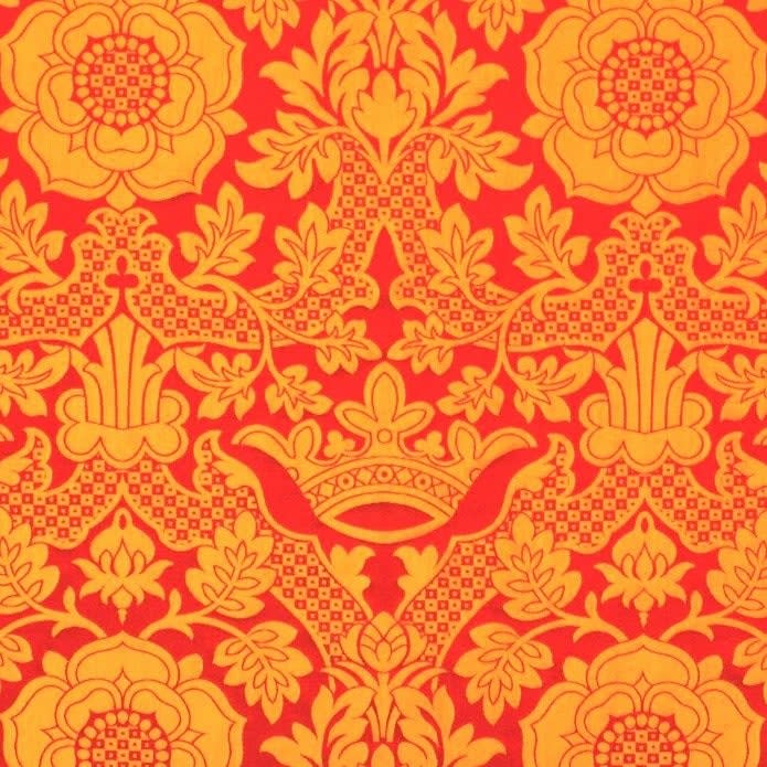 St Margaret Brocade Red Gold
