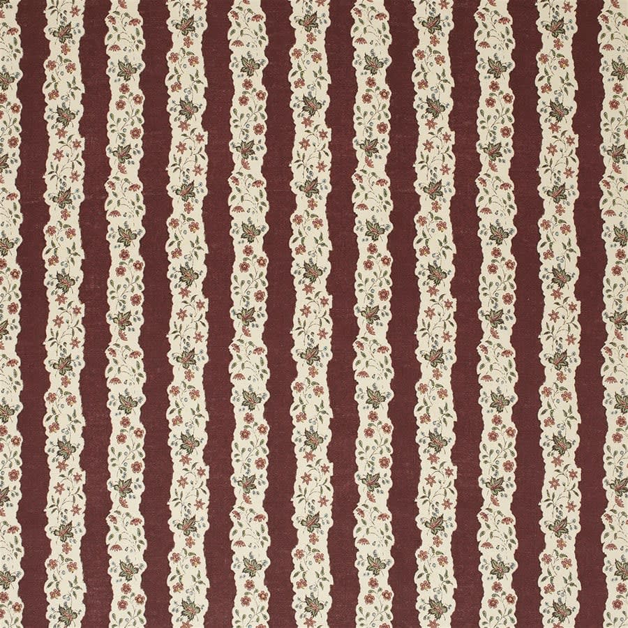 Red Oak Stripe Burgundy
