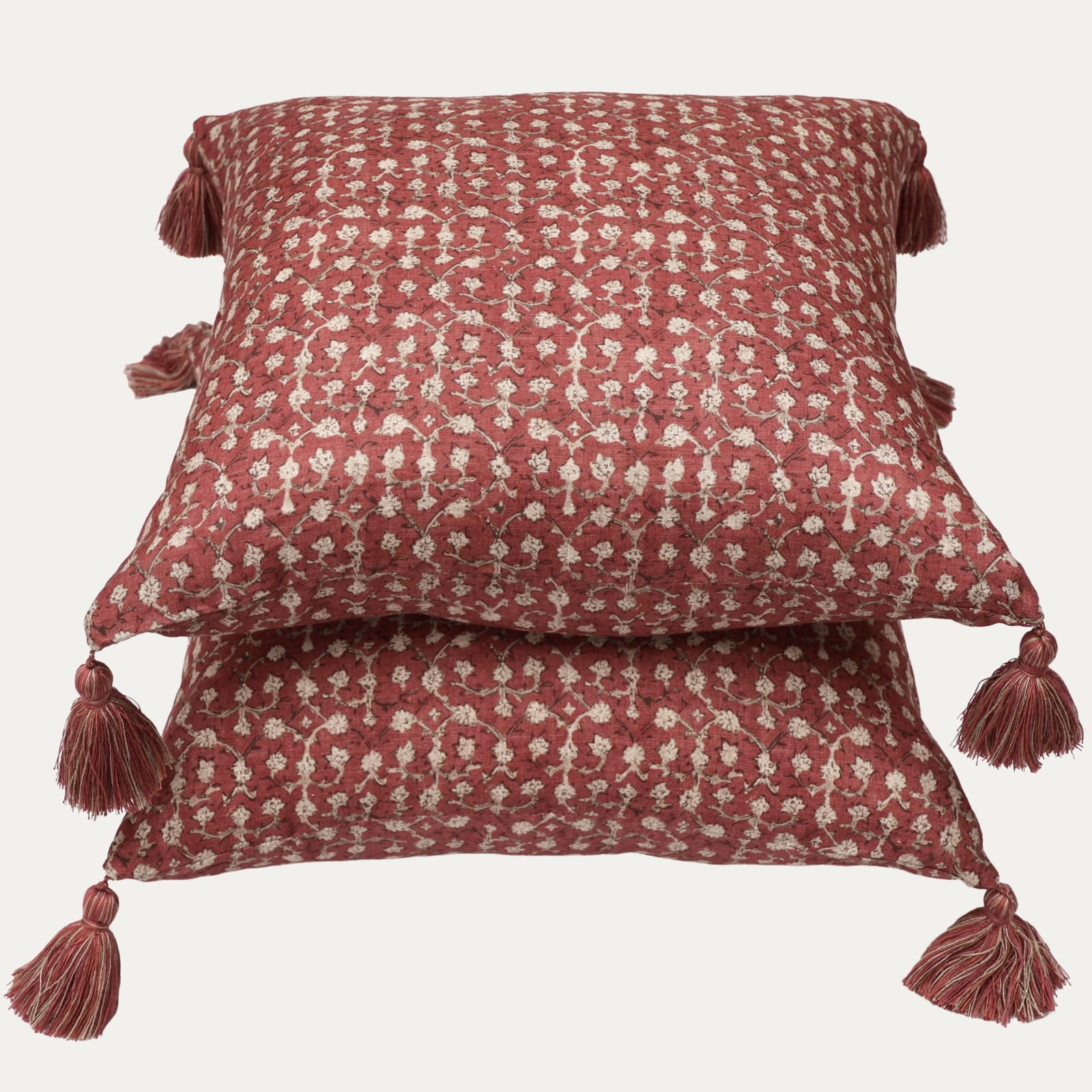 Robert Kime Ume Decorative Cushion with Tassels