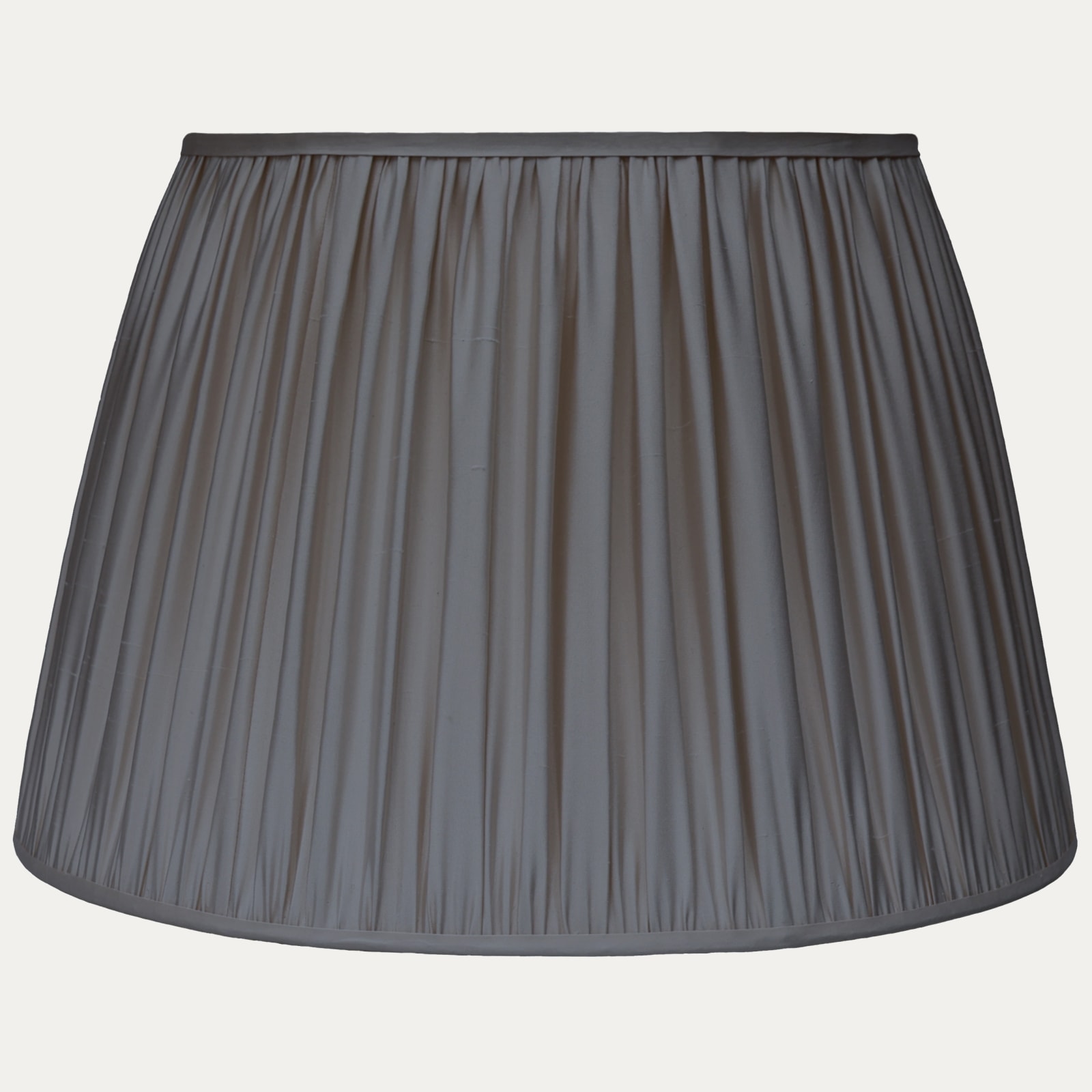 Seal Grey Faille Lugano Silk Pembroke Lampshade
