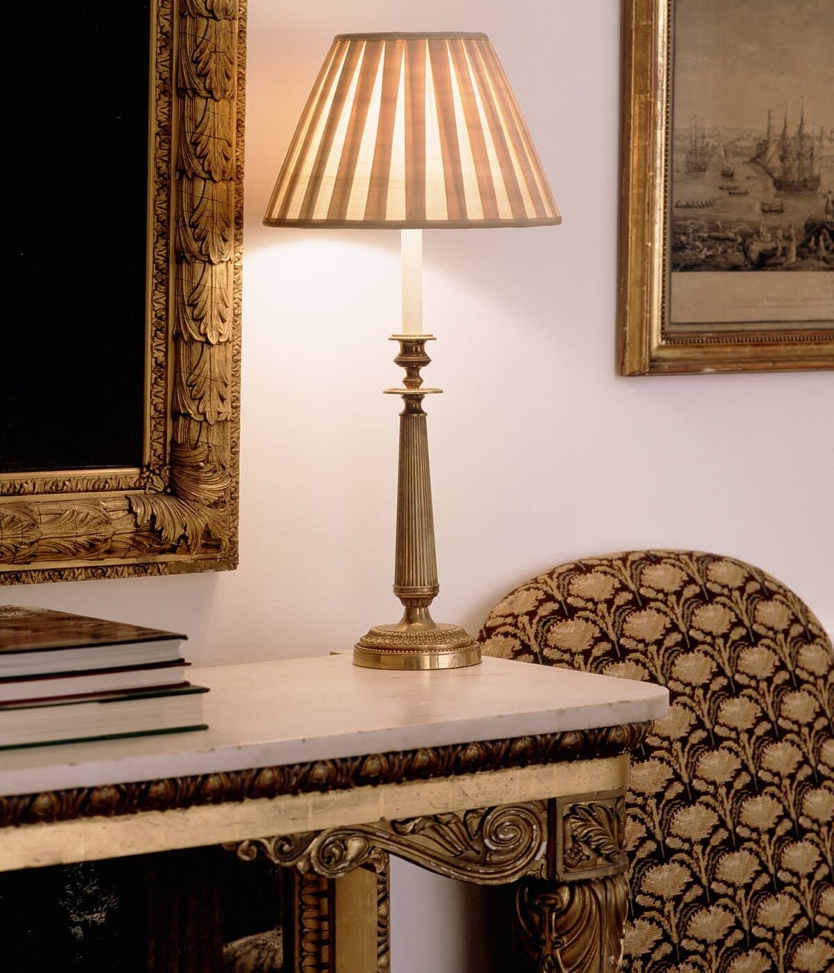 Reeded Candlestick Table Lamp