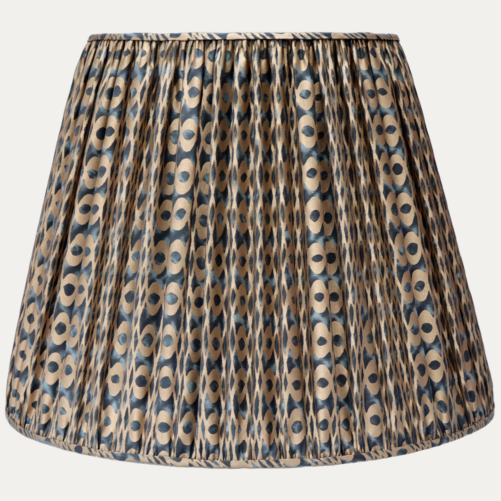 Fortuny Unita Midnight Sapphire and Gold Lampshade for US Lamps
