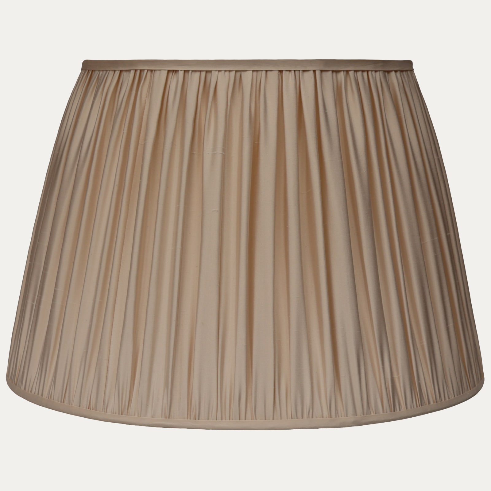 Taupe Faille Lugano Silk Pembroke Lampshade