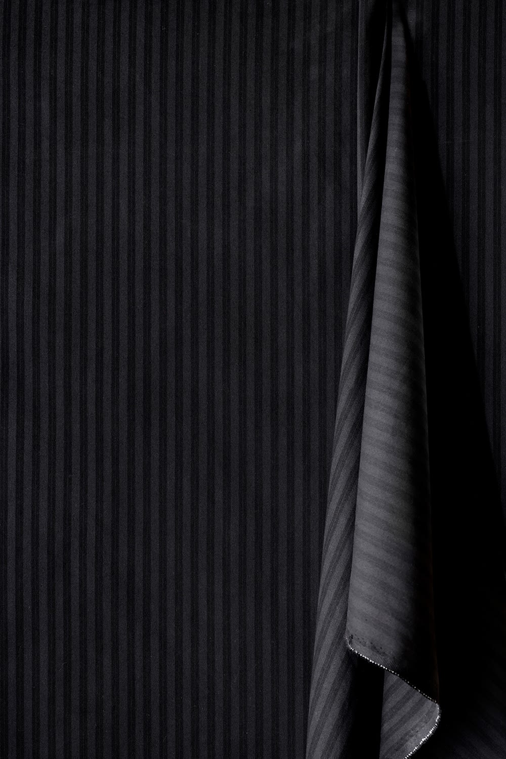 Burnley Overdye Ticking Soot Black