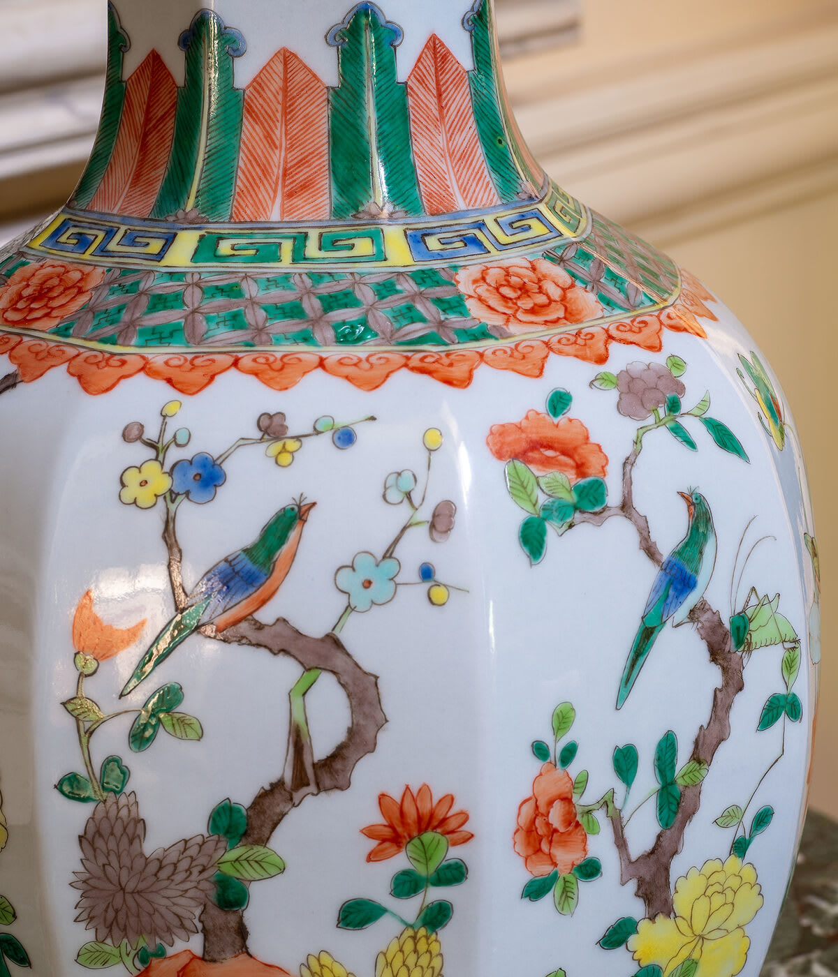 Famille Verte Table Lamp – Birds