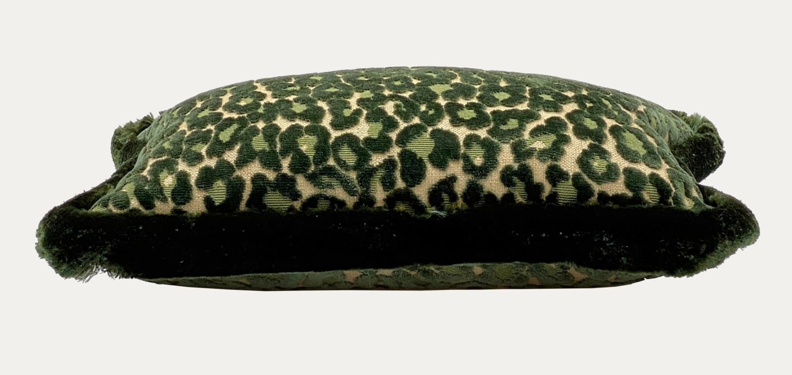 Oscar de la Renta Le Leopard Emerald Cushion handmade by Floren